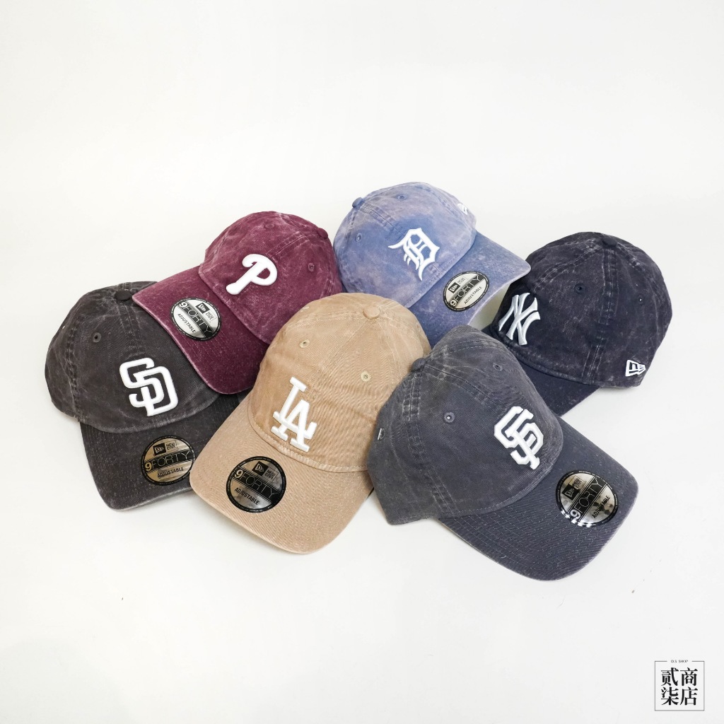 貳柒商店) New Era 9FORTY 940 MLB 復古仿舊水洗老帽帽子洋基道奇費城 