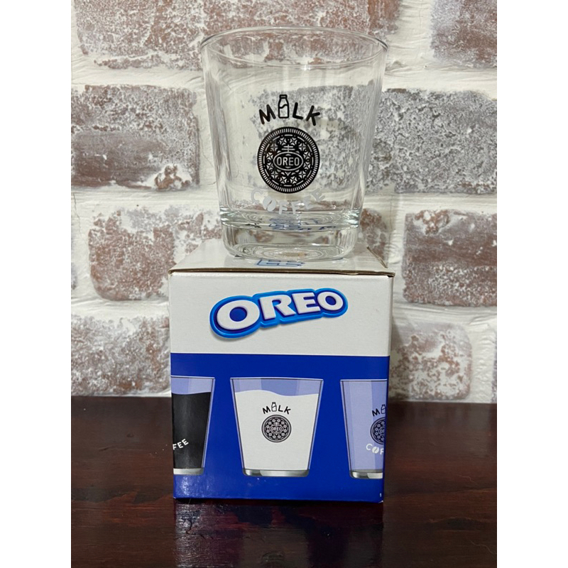 全新[Oreo]玩心百出 牛奶杯 玻璃杯 280ml | 蝦皮購物