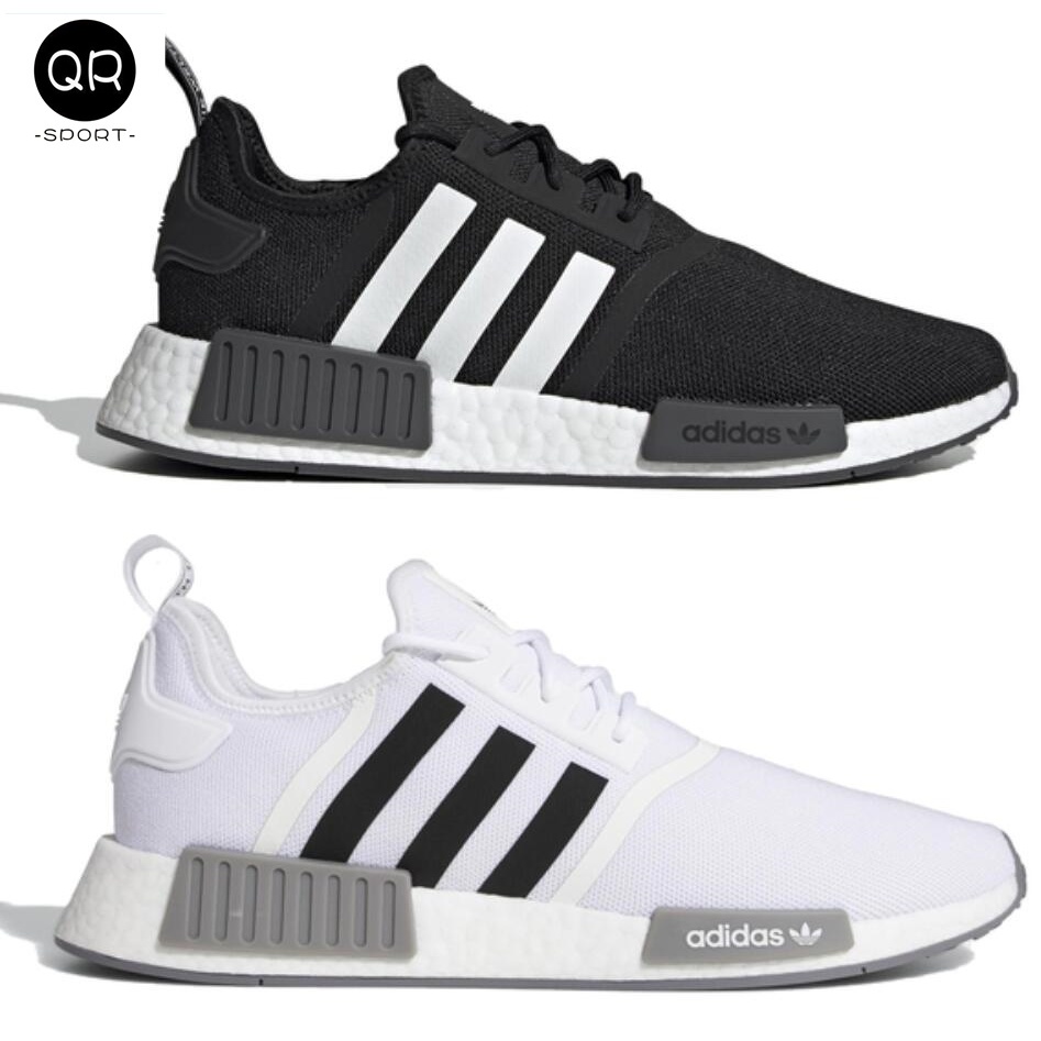 Adidas nmd white and hotsell black fade