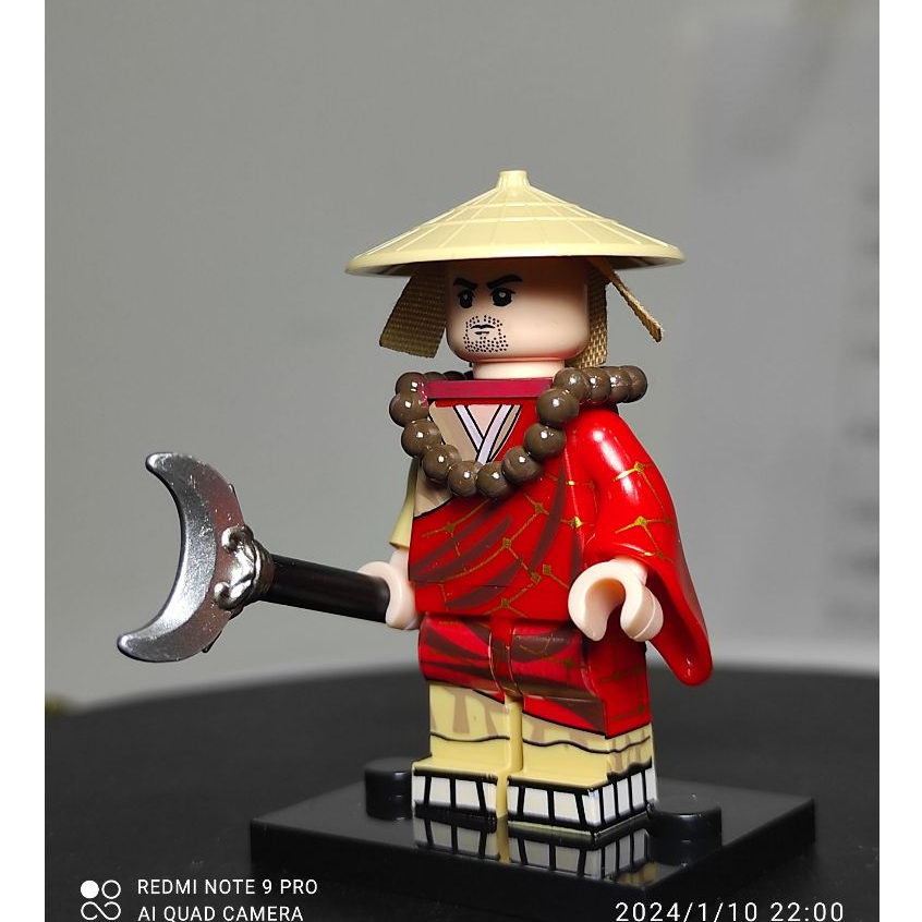 達磨杖 禅杖 拐 牛角杖 僧杖 少林拳 （亞亞積木武俠MOC，少林寺