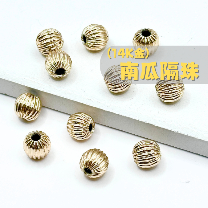【隔珠】14K 18K 隔珠 隔片 切花 車輪 切面 白金 保色 包金 DIY 材料 串珠 材料 飾品 | 蝦皮購物