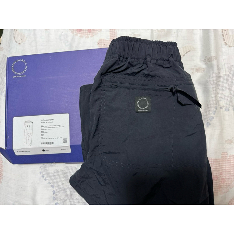 日本Yamatomichi 山と道5-Pocket Pants - Women / Black / L 五