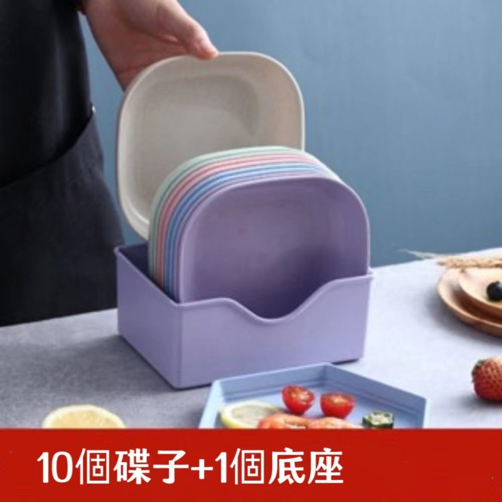 [ 嚴 選 ] 歐式傢用塑料加深吐骨碟垃圾盤桌麵小盤子骨頭碟方形耐摔零食盤碟 OXZL | 蝦皮購物