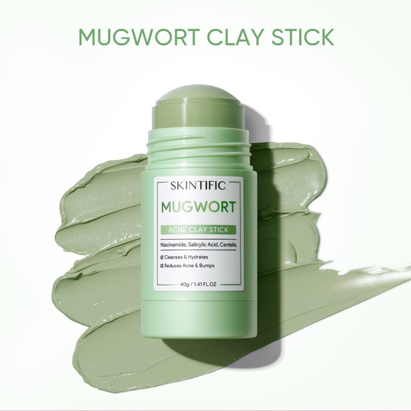 Skintific Mugwort Anti Pores And Acne Clay Stick 40g 蝦皮購物