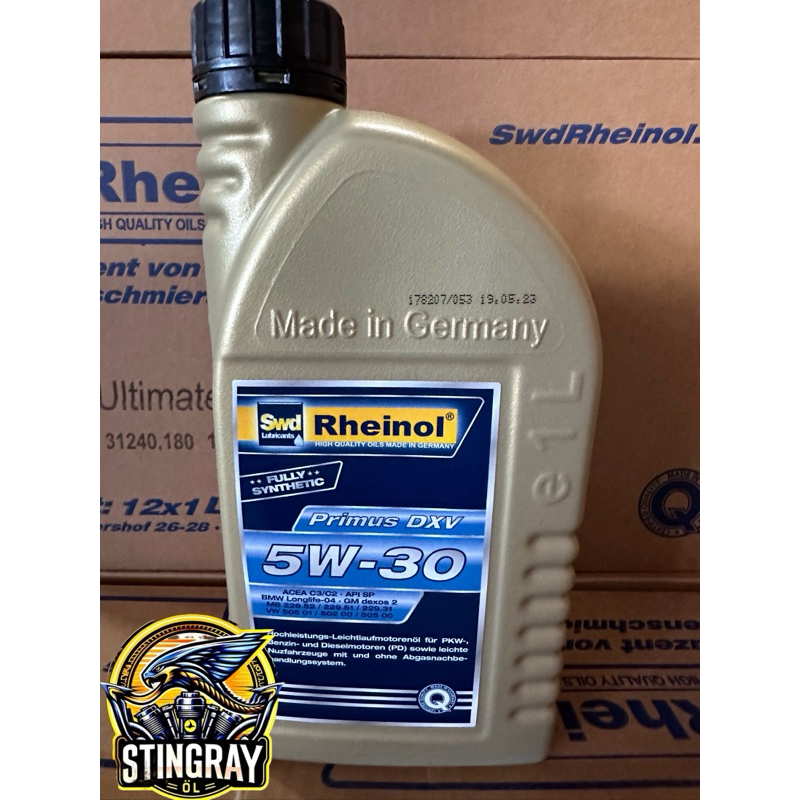 德國萊茵 SWD RHEINOL Primus DXV SAE 5W30 高效能全合成機油 SP認證 德國原裝公司貨 | 蝦皮購物