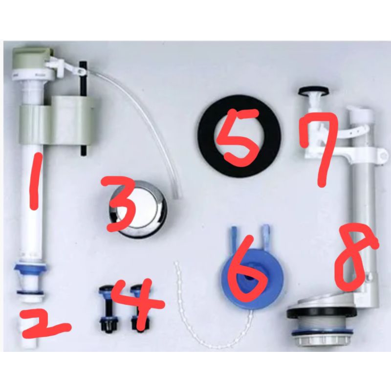 凱撒水箱按鈕 馬桶水箱按鈕 CT1325 CT1425 T1125-PW T1225-PW C1357上壓式按鈕活動桿 | 蝦皮購物