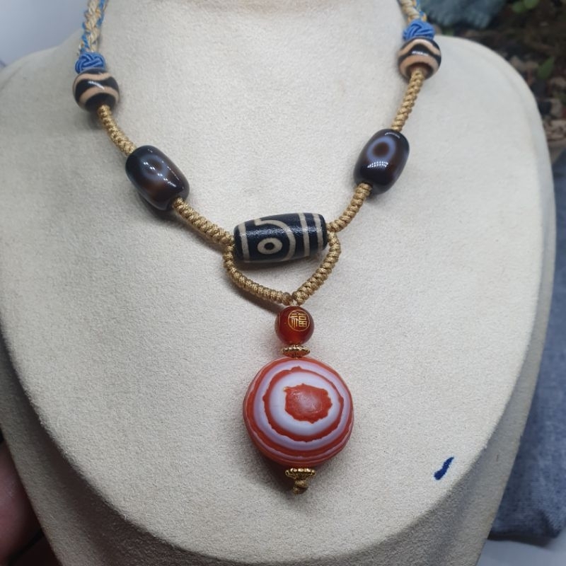 DZ0203天然羊板眼天珠兩眼設計款。五眼設計款#迎接九紫離火財運| 蝦皮購物