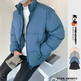 【K-2】韓國爆款 素面 保暖 羽絨外套 繽紛彩紅色系 外套 男女不拘 街頭潮流 寒冬 穿搭必備 K2【M6031】