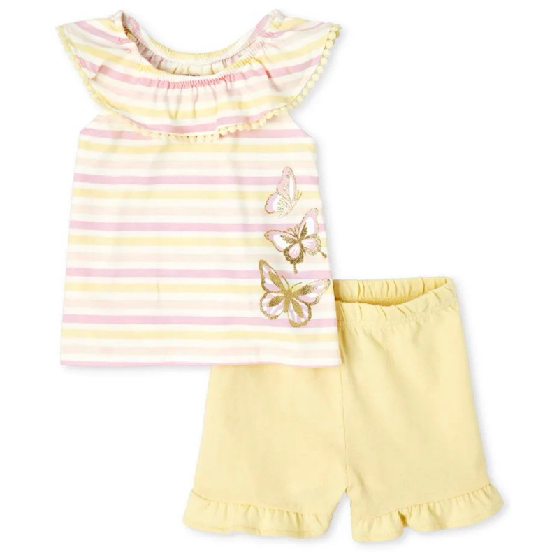 Chemise Manches Courtes The Children’s Place – Motif Santa Skull – Taille 4 XS – Neve Avec Étiquette