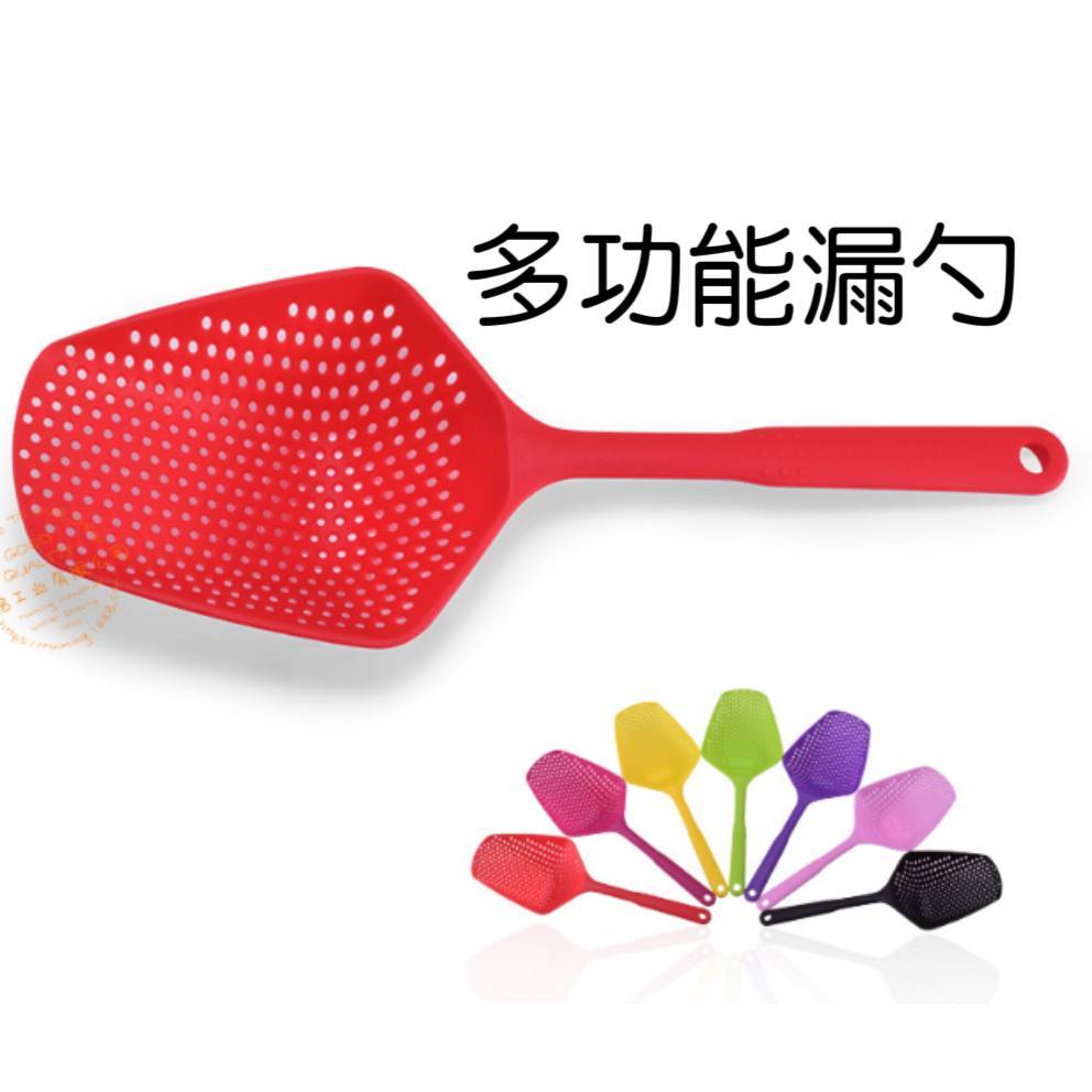 【好評】濾網勺 塑膠漏杓 多功能漏杓 勺子 冰鏲 滴水籃 鹹酥雞 撈水餃勺 火鍋撈勺 撈麵勺【CF-02A-01352】 | 蝦皮購物