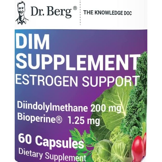 【美國導覽員】物流服務，雌激素配方，60粒，DIM，二吲哚甲烷，Dr. Berg，伯格醫生，柏格醫生 | 蝦皮購物