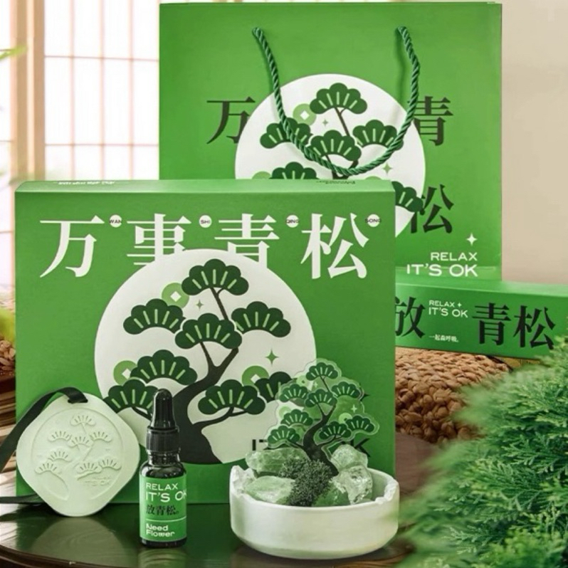 放青松 小擺件 辦公室工位 桌面裝飾品 情緒穩定 解壓好物 | 蝦皮購物