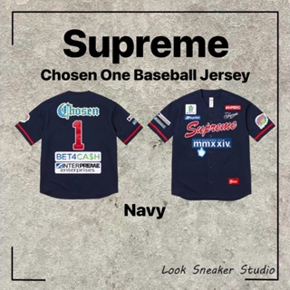 路克Look👀 Supreme Chosen One Baseball Jersey 棒球球衣襯衫迷彩黑藍