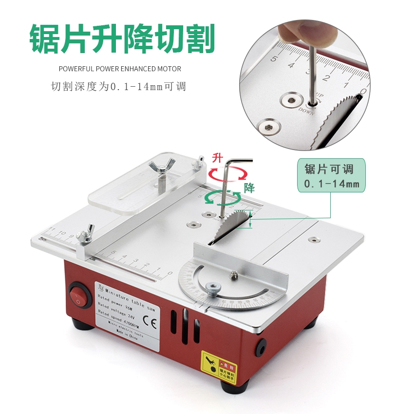 免運110V 迷你台鋸多功能台鋸微型精密鋸台木工小型木工鋸台DIY