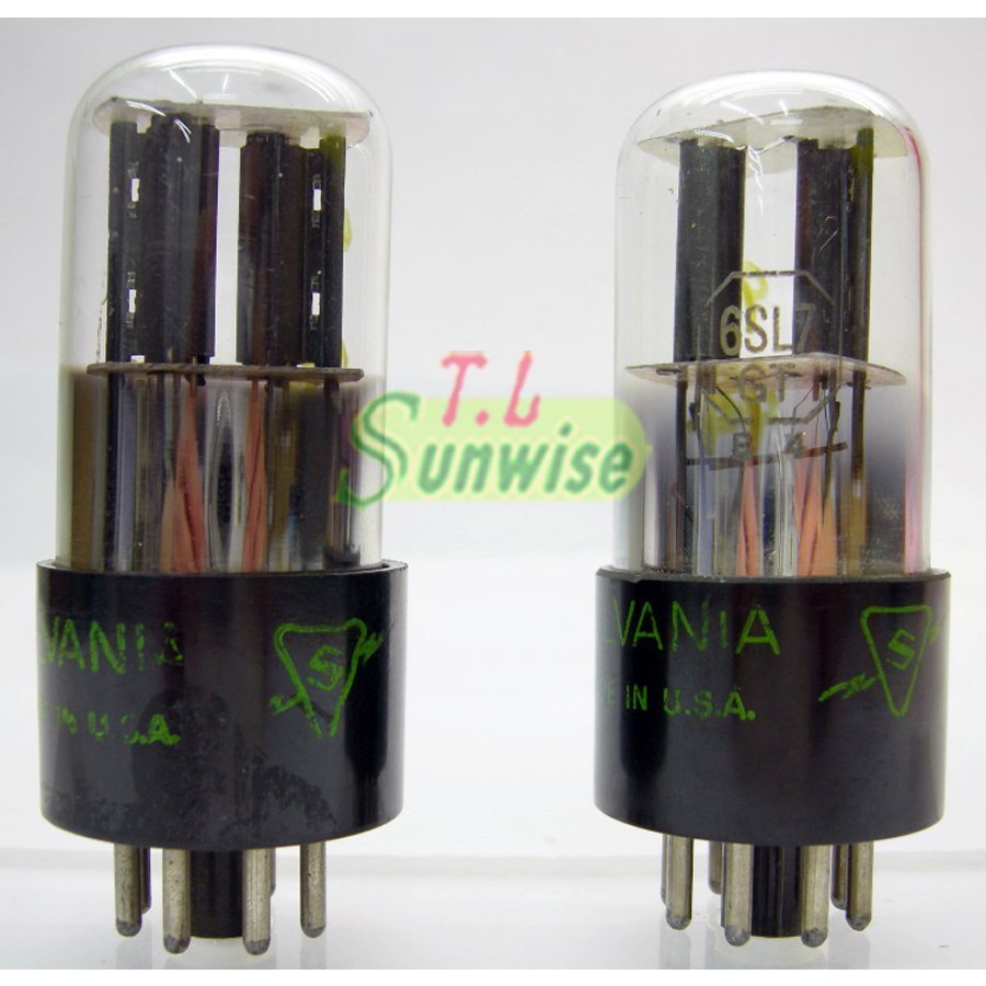6H9C ︽NO:6345 美國 SYLVANIA 6SL7 GT 一對 如新品 真空管( VT-229 ; ECC35 | 蝦皮購物