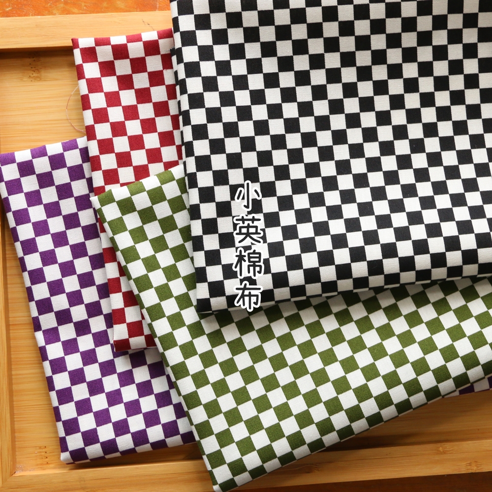 日本進口布 [t590 氣質格子] 1碼特價 - 薄棉布料 手作 服裝 布包 格子 布 普普風 | 蝦皮購物