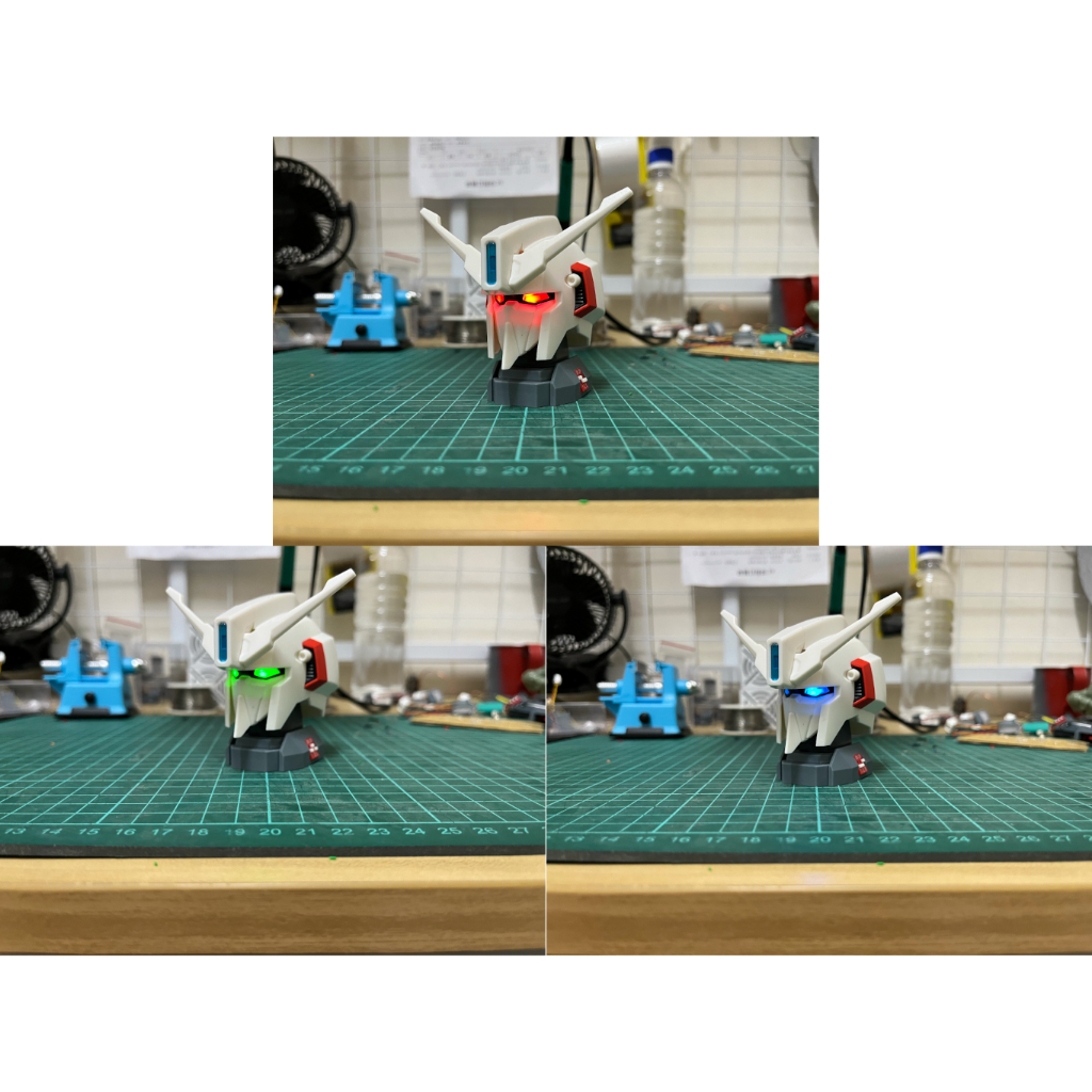 BANDAI EXCEED MODEL Z鋼彈 鋼彈頭 轉蛋 扭蛋 LED改造模組 鈕扣電池底座 (P1、P2皆適用) | 蝦皮購物