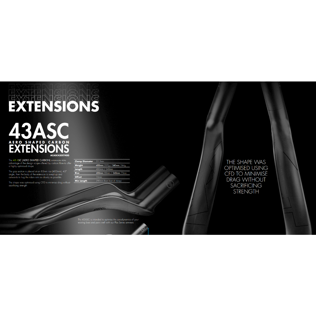 Profile Design Estensioni - 43 SLC | Carbonio - 400mm