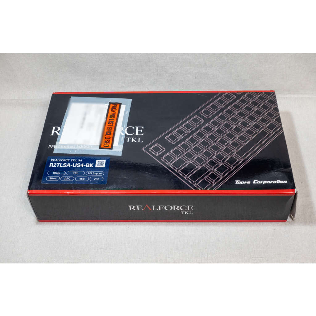 Realforce R2 TKL PFU 聯名限量版靜電容鍵盤(R2TLSA-US4-BK Realforce R2 TKL PFU 聯名限量版靜電容鍵盤(R2TLSA-US4-BK