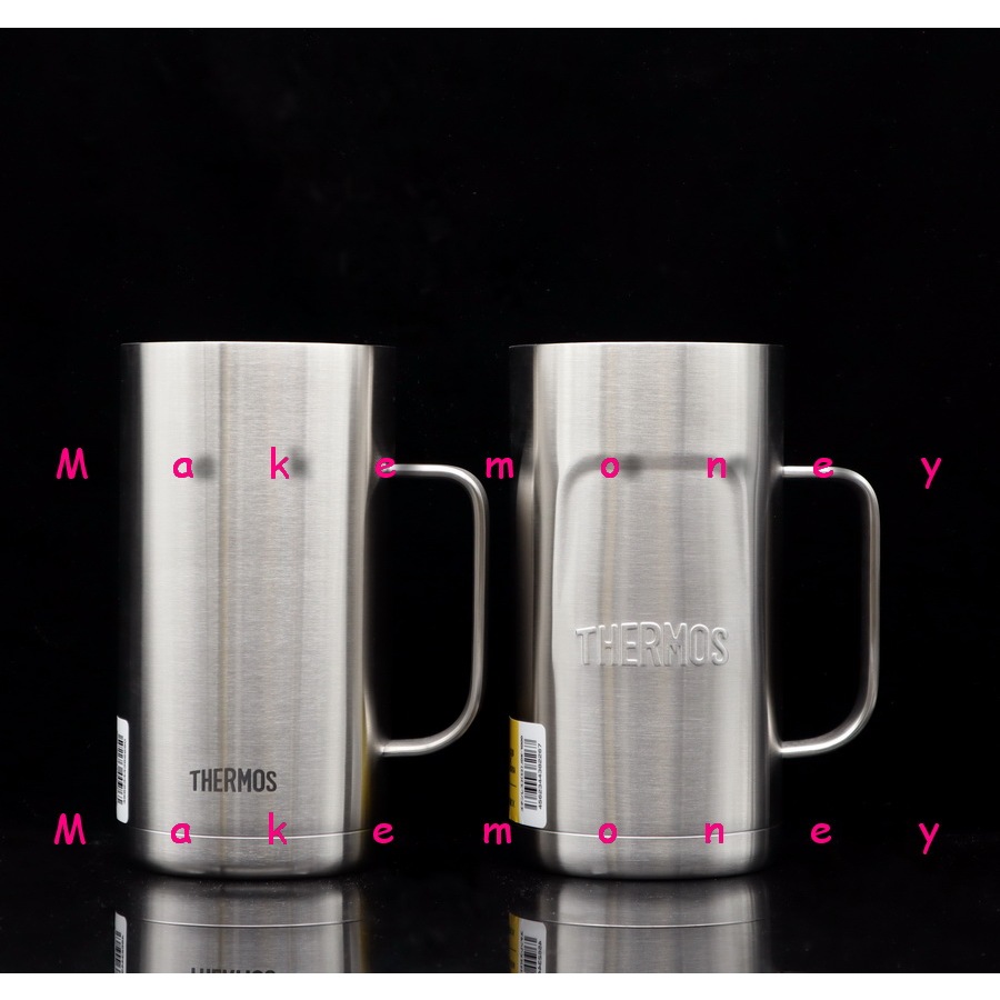 純銀杯(1000S)３.５寸(直径10.５cm)、日本製 附發票日本THERMOS 膳魔師JDK-1000 不鏽鋼真空隔熱保溫杯啤酒杯1000ml