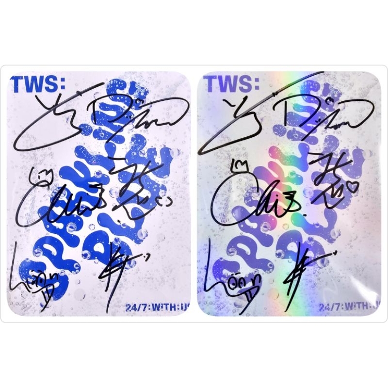 Mwave 簽專】TWS 💽✍️ 簽名專輯Sparkling Blue 親筆簽名✍️ 全成員