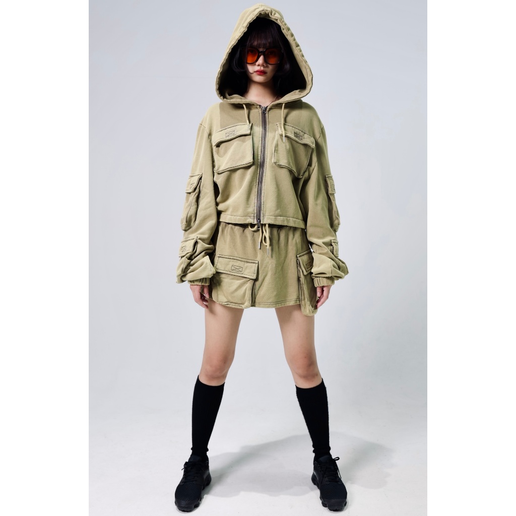 Pervade廢土水洗工裝外套 Wasteland washed work jacket（綠） | 蝦皮購物