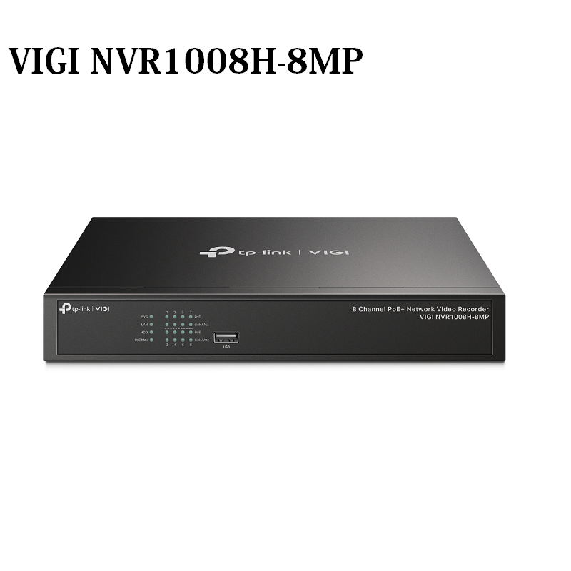 TP-Link VIGI NVR1008H-8P | Enregistreur Vidéo Réseau