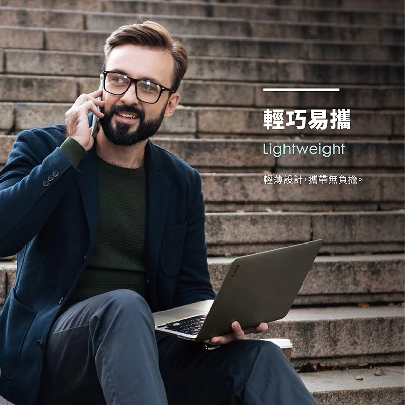 LAUT HUEX MacBook Pro 13 吋 (M1,2020) 霧面筆電保護殼, 黑