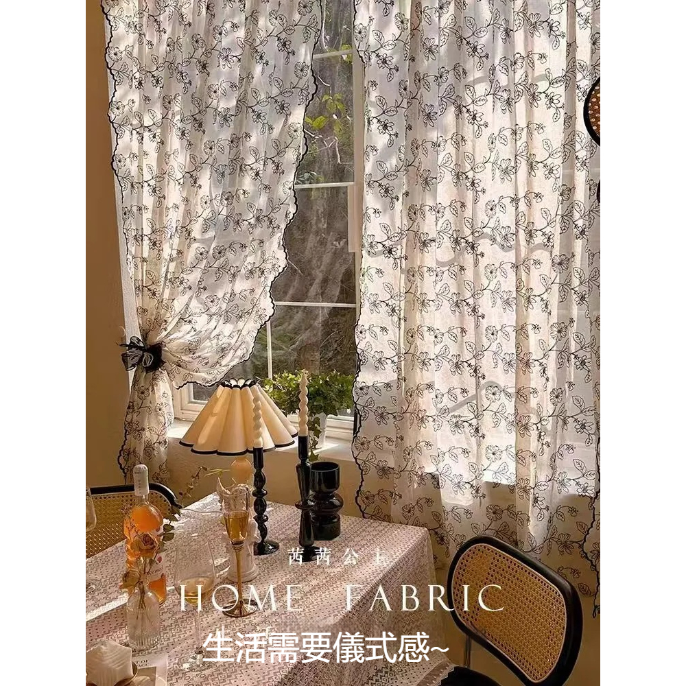 窗簾紗簾 法式文藝蕾絲紗簾 田園鄉村碎花紗簾 復古紗簾 落地窗簾 防蚊窗簾 透光窗簾 穿桿窗簾 窗紗紗簾 紗簾 | 蝦皮購物