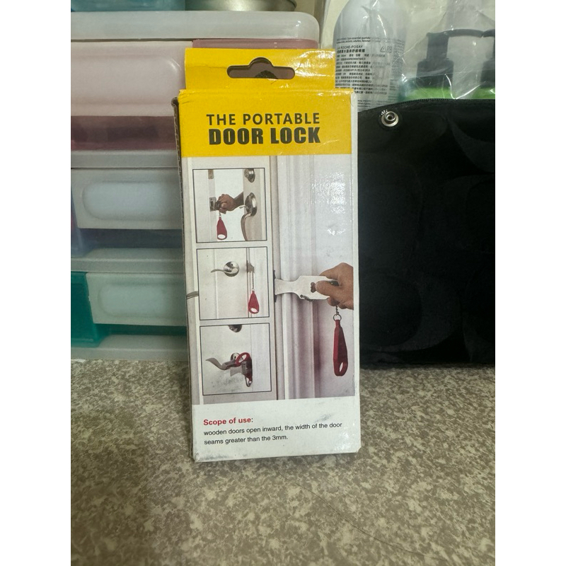 【外包裝紙盒受損全新品】Portable door lock安全門扣 防盜門鎖 便攜防盜鎖 | 蝦皮購物