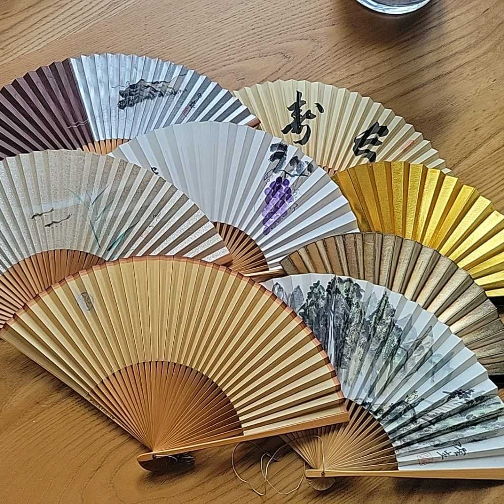 [熾之櫻] 日製日常摺扇/竹扇/浴衣涼扇/手繪扇/壽惠廣 | 蝦皮購物