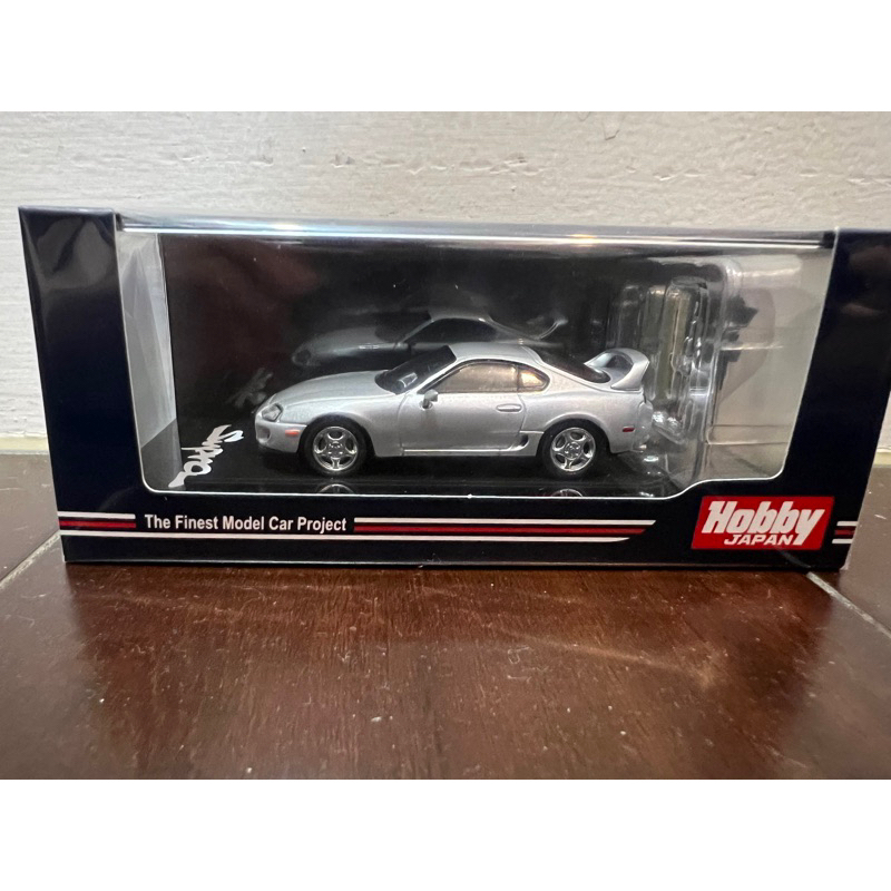 Miniature Tarmac Works Toyota Supra RZ A80 1/64 - Argent - Neuve
