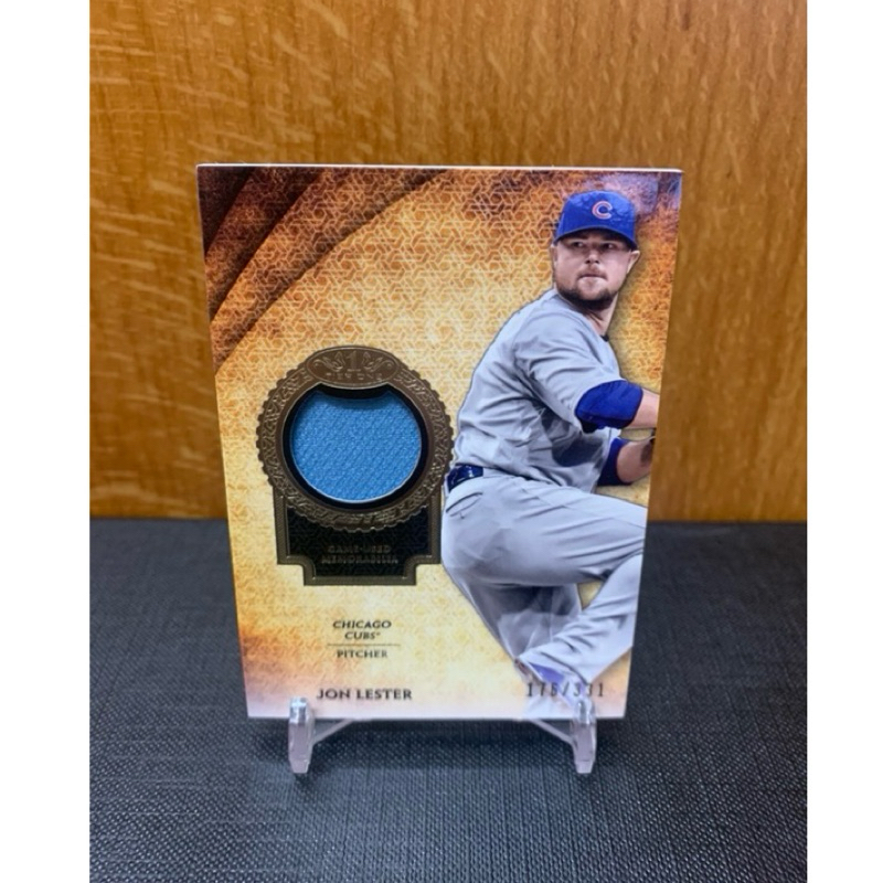 Tier one Jon Lester /331 Patch 一滴淚系列抗癌鬥士強力左投限量球衣卡 | 蝦皮購物