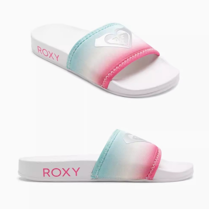 Roxy Shoes Roxy Sandales Flip Flop Pour Femme 2025 Roxy Womens Slippy II Slider Sandals ARJL100679