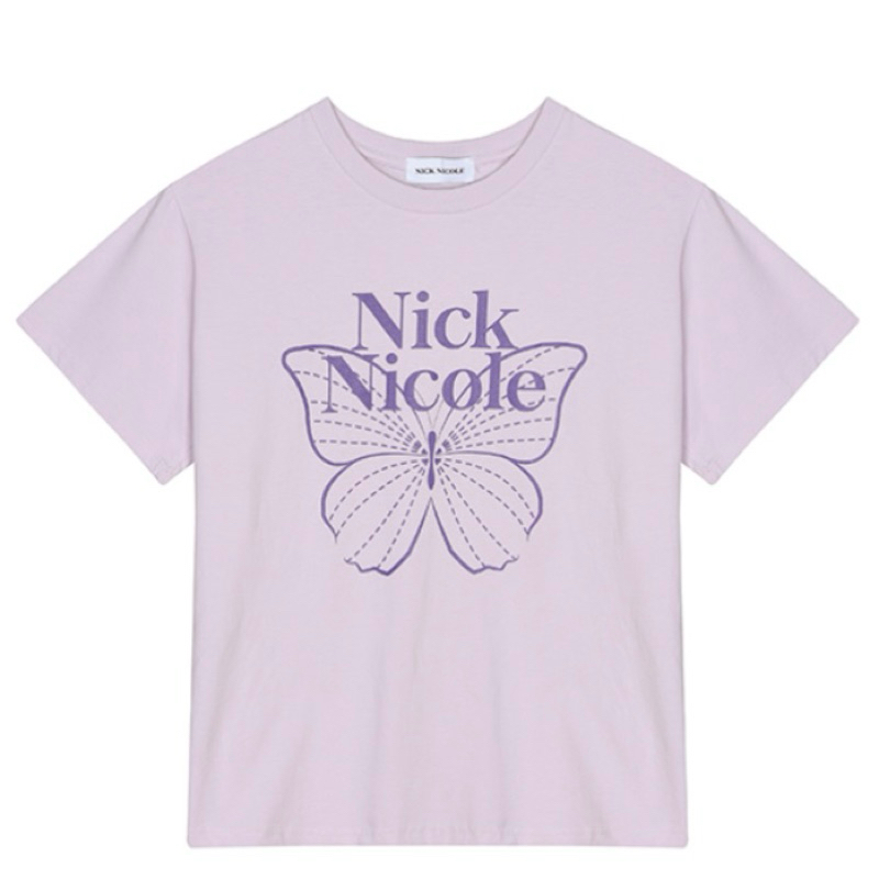 MINT韓國代購🇰🇷 Nick Nicole 蝴蝶標誌短袖上衣BIG BUTTERFLY