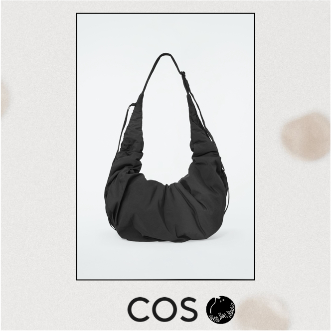 🇸🇪【COS】流浪包｜半月包｜牛角包｜超大包｜斜背包｜肩背包｜鬆弛｜抽繩｜lemaire｜the row｜黑｜紅 | 蝦皮購物