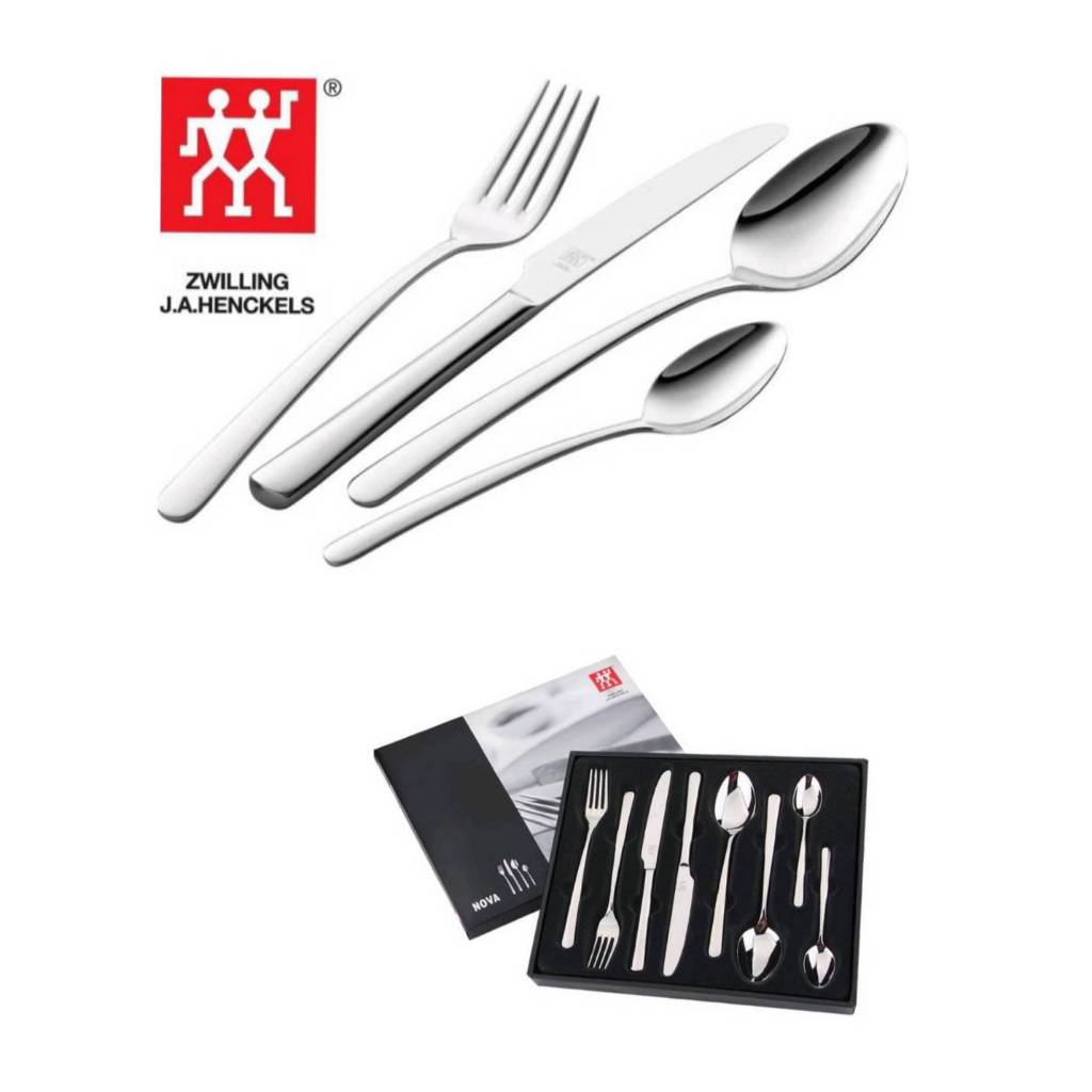 全新未拆封 ZWILLING 德國雙人牌 TWIN NOVA 西餐具/8件套/雙人/不鏽鋼/餐叉/餐刀/餐勺/甜品勺/匙 | 蝦皮購物