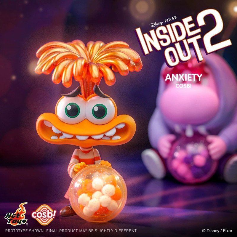 一代&二代🌟Hot Toys cosbi 迪士尼 腦筋急轉彎 inside out 2盲盒 公仔 樂樂 憂憂 怒怒 阿羞 | 蝦皮購物