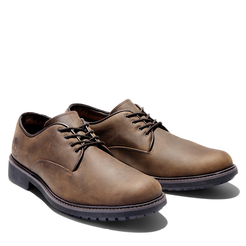 Timberland |💙2026春夏新款💙 男款深棕色防水皮革休閒鞋 | 5550R242 | 蝦皮購物