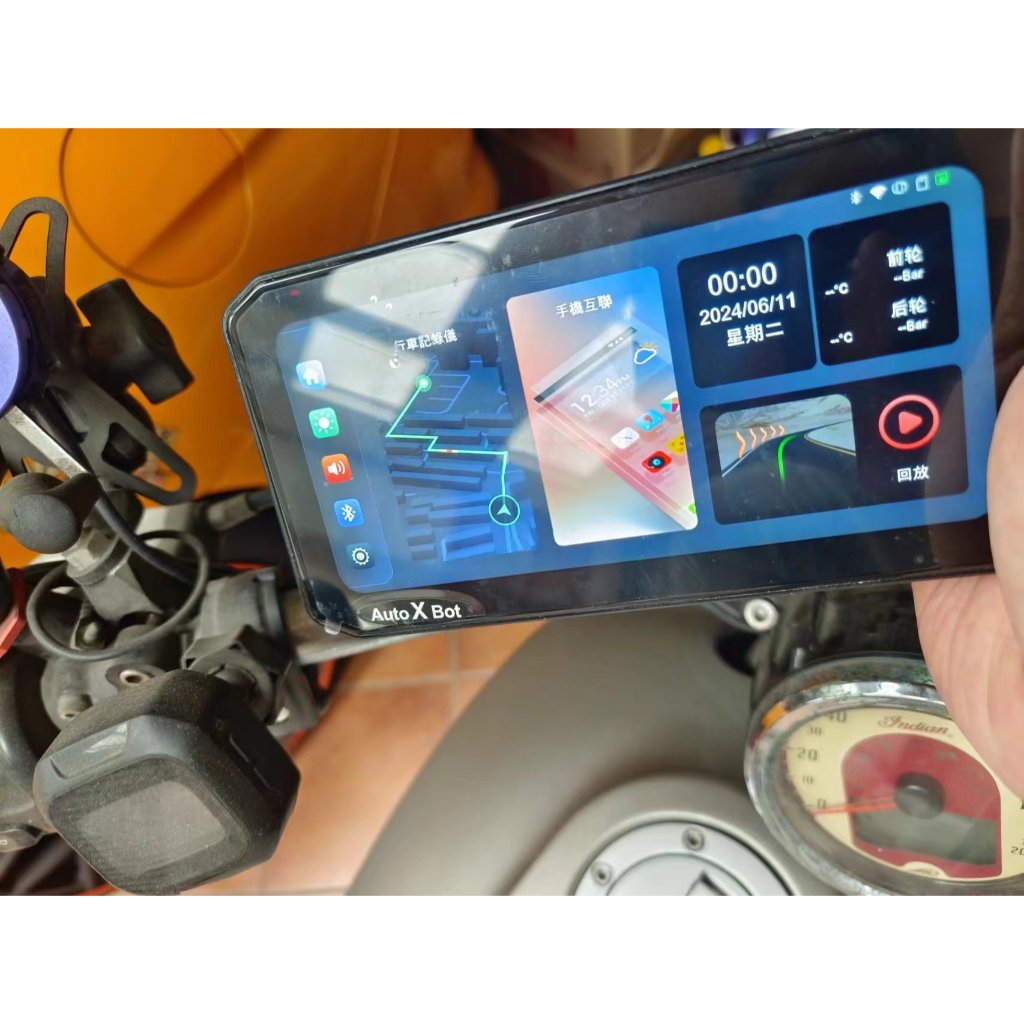 外賣騎手最愛 免持手機 AutoXBot 2025自帶gps新款carplay投屏 安裝簡單 sony雙鏡頭 胎壓偵測 | 蝦皮購物