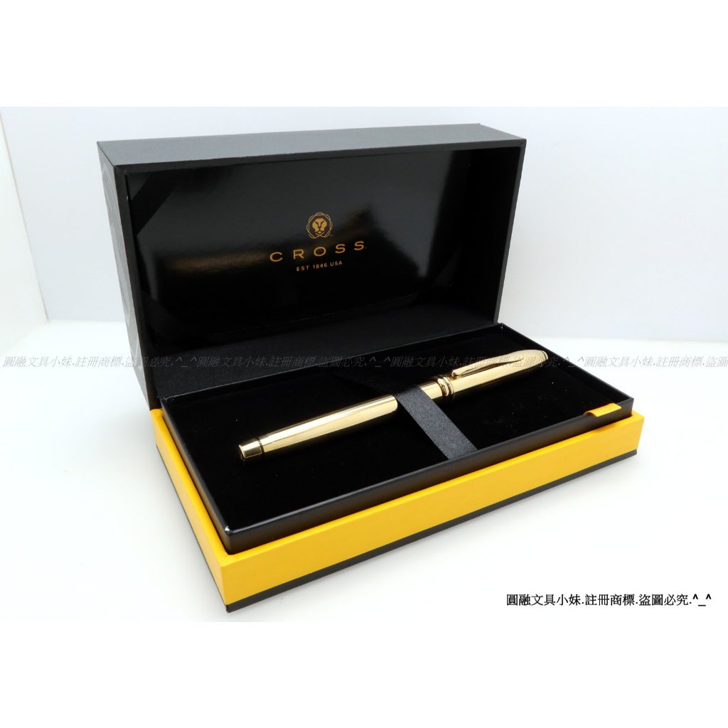 圓融文具小妹】含稅美國CROSS 高仕Townsend 濤聲18K 鋼珠筆大班