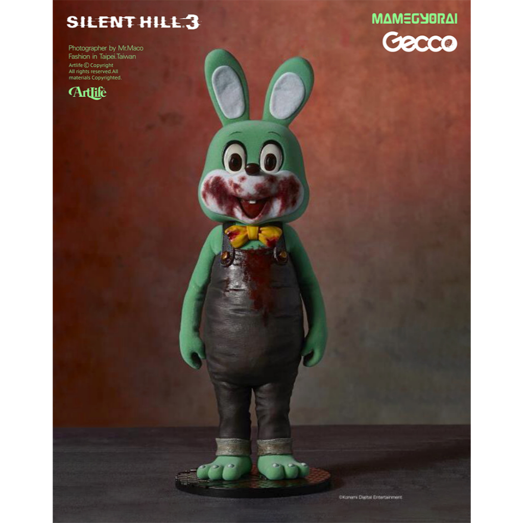 ArtLife @ GECCO Silent Hill 3 限定 Rabbit 沉默之丘 綠色 血腥 殺人兔 撲殺兔 | 蝦皮購物