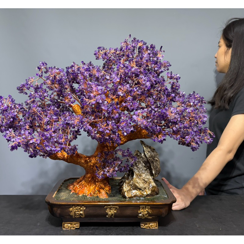 ☆30年前10購入☆水晶盆栽 宝石の木（水晶）☆ダイヤモンド・金