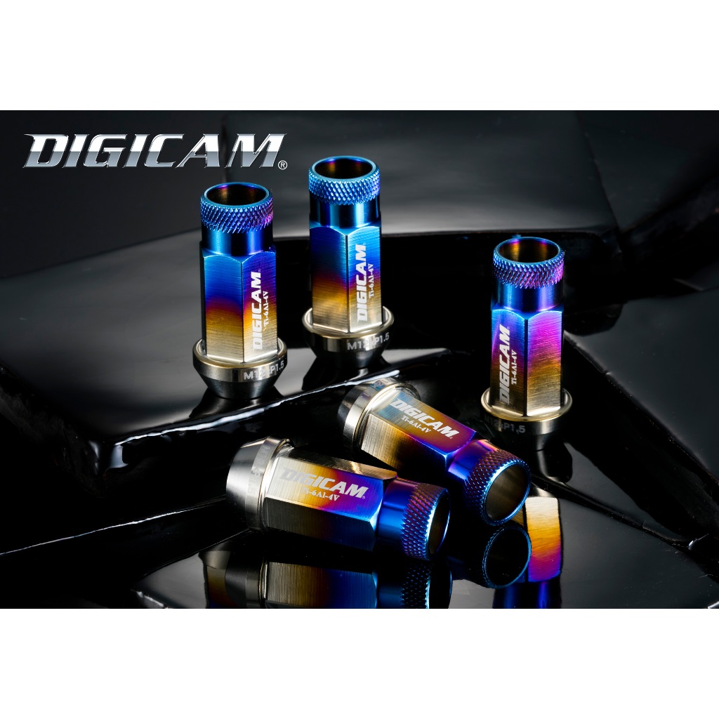 【翔浜車業】日本純㊣DIGICAM Ti64 鈦合金鋁圈賽車螺絲 螺帽組(48.5mm)(日本製)(「織戸学」監修) | 蝦皮購物