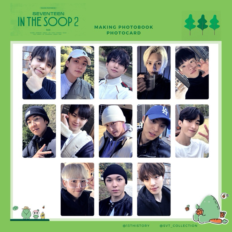 SEVENTEEN IN THE SOOP 1 & 2 購入者特典トレカセット SEVENTEEN(セブンティーン・セブチ) IN THE SOOP 2 特典 トレカ