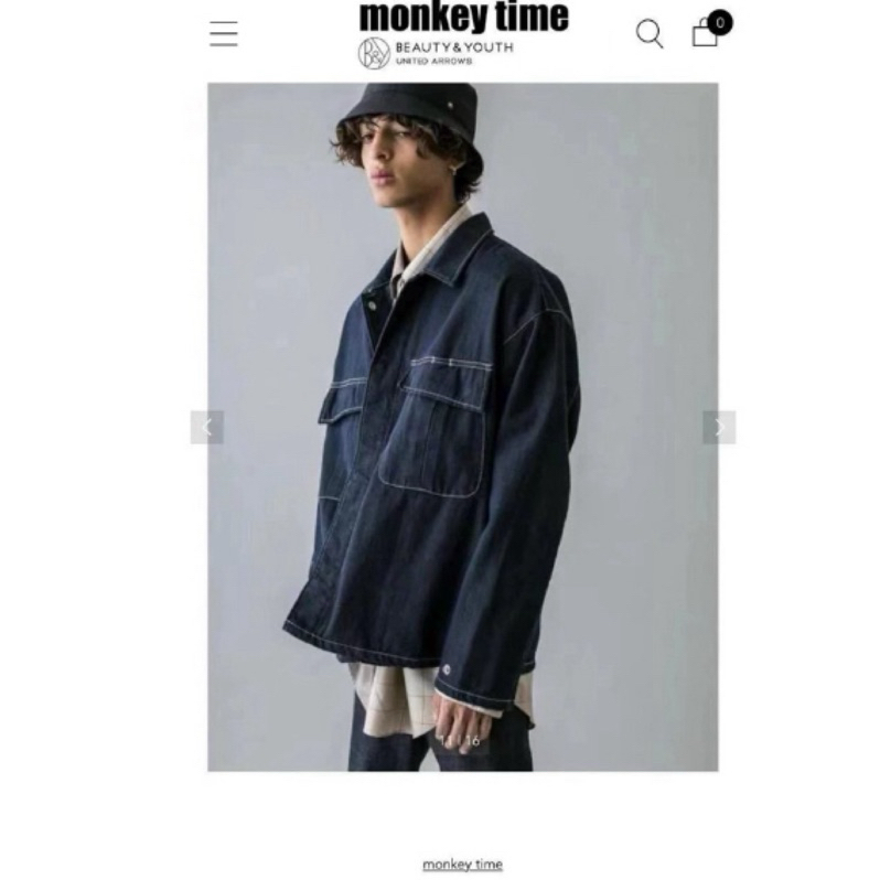 🇯🇵 monkey time DENIM FATIGUE JACKET 潮流丹寧牛仔外套水洗色