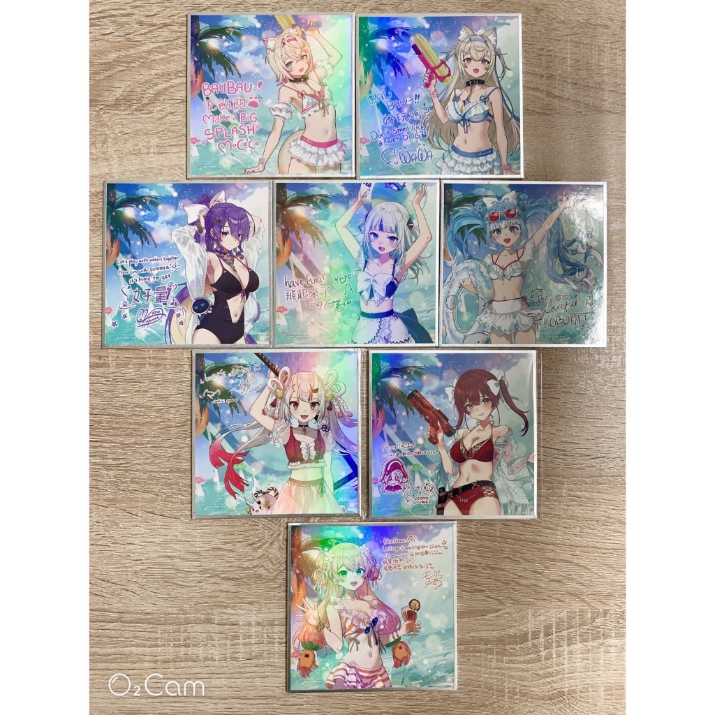 hololive x六福村水樂園會場限定色紙現貨全新未擺飾Gura Kobo
