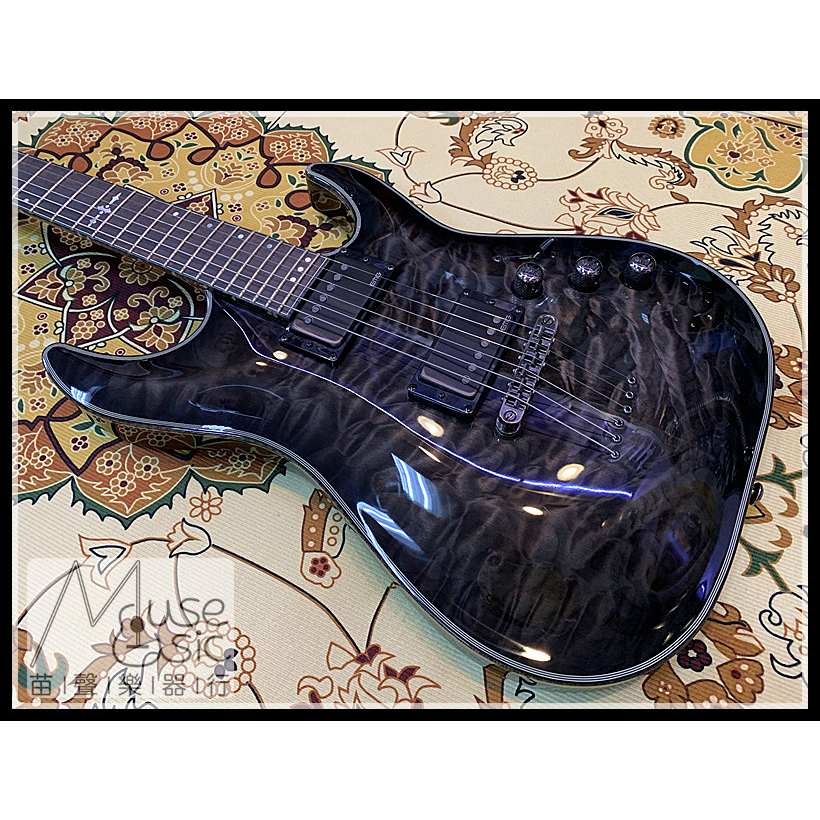 苗聲樂器』全新品瑕疵出清Schecter Hellraiser HYBRID C-1 TBB 黑色無