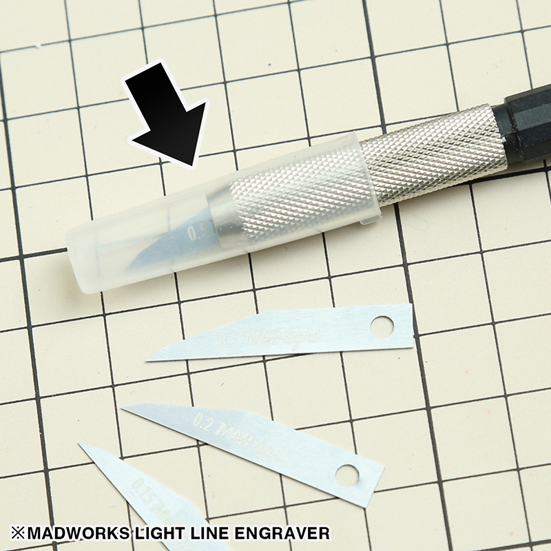 [从人] Madworks Light 刻線刀 極薄刃 鷹嘴刀 MAD 鋼彈 模型 刻線工具 替換式 雕刻刀 推刀 | 蝦皮購物