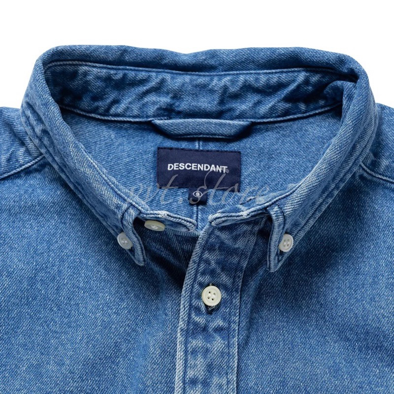 DESCENDANT 23AW ALLEN DENIM LS SHIRT 丹寧牛仔長袖襯衫| 蝦皮購物